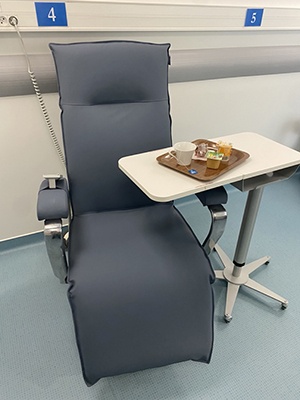 acquisition de nouveaux fauteuils plus ergonomiques pour le confort des patients de la clinique chirurgicale du libournais