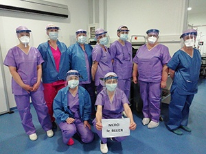 Visieres protection Covid-19_Clinique Chirurgicale du Libournais