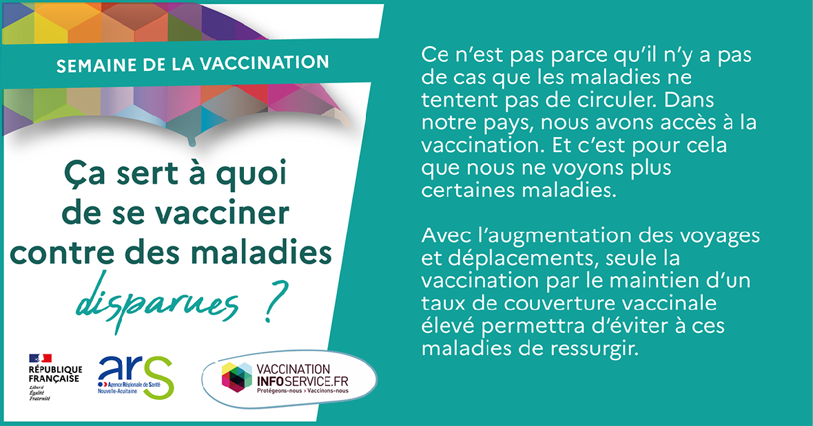 semaine europenne de la vaccination 2022 - pourquoi se vacciner contre des maladies disparues - clinique chirurgicale du libournais