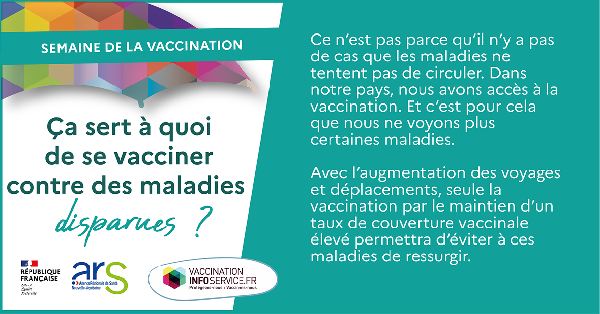 semaine européenne de la vaccination 2022 - pourquoi se vacciner contre des maladies disparues - clinique chirurgicale du libournais